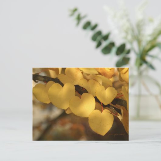 hartenketting briefkaart (Staand voorkant)