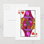 Hartenkoningin Aankondigingskaart (Voorkant / Achterkant)