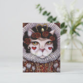 Hartenkoningin Alice Wonderland Fantasy Art Briefkaart (Staand voorkant)