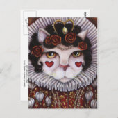 Hartenkoningin Alice Wonderland Fantasy Art Briefkaart (Voorkant / Achterkant)