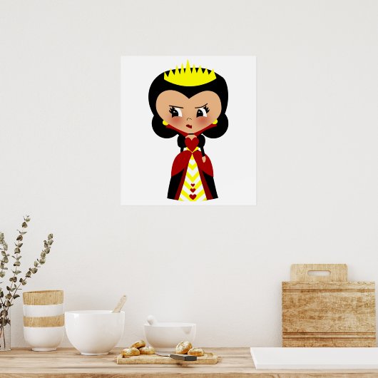 Hartenkoningin - Alice's avonturen in Wonderland Poster (Keuken)