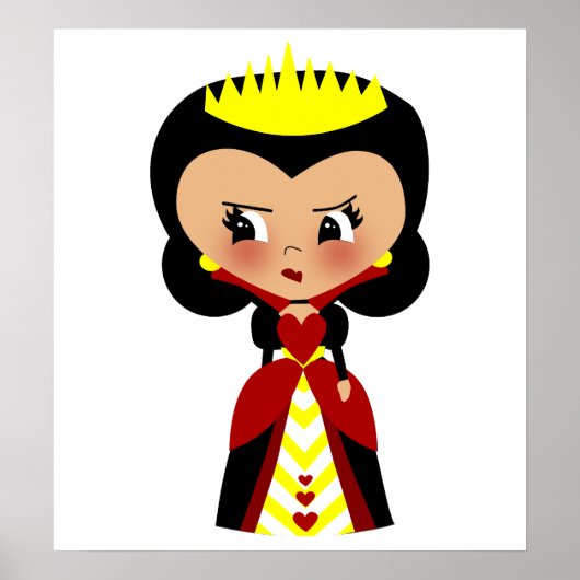 Hartenkoningin - Alice's avonturen in Wonderland Poster (Voorkant)