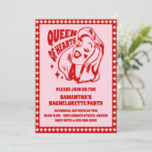 Hartenkoningin Bachelorette Kaart (Staand voorkant)