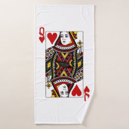 Hartenkoningin bad handdoek