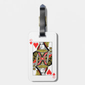 Hartenkoningin Bagagelabel (Achterkant verticaal)