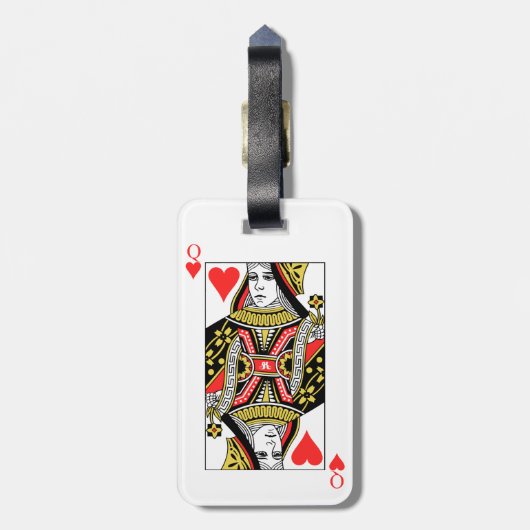 Hartenkoningin Bagagelabel (Achterkant verticaal)