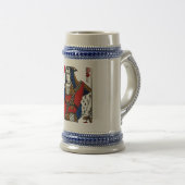 Hartenkoningin -  Beer Stein Bierpul (Voorkant rechts)
