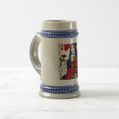 Hartenkoningin -  Beer Stein Bierpul (Voorkant links)