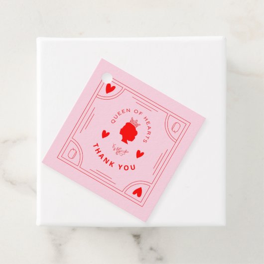 Hartenkoningin Birthday Bedankjes Labels (In situ)