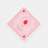 Hartenkoningin Birthday Servet (Hoek)