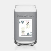 Hartenkoningin Blikvorm Glas (Achterkant)