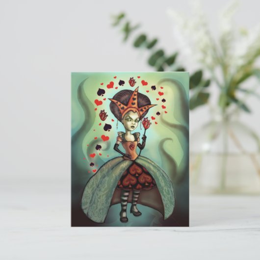 Hartenkoningin Briefkaart (Staand voorkant)