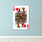 Hartenkoningin Canvas Afdruk (Insitu (Houten vloer))