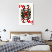 Hartenkoningin Canvas Afdruk (Insitu (Slaapkamer))