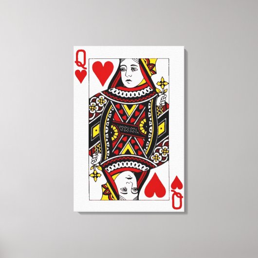 Hartenkoningin Canvas Afdruk (Voorkant)