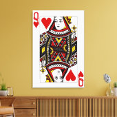 Hartenkoningin Canvas Afdruk (Insitu (Woonkamer))
