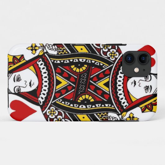 Hartenkoningin Case-Mate iPhone Case (Achterkant (horizontaal))