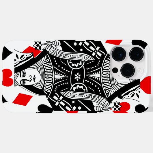 Hartenkoningin Case-Mate iPhone Case (Achterkant (horizontaal))