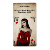 Hartenkoningin Etiket (Voorkant)