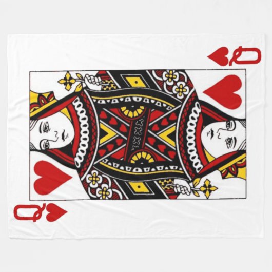 Hartenkoningin Fleece Deken (Voorkant (Horizontaal))