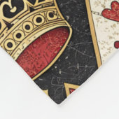 Hartenkoningin Fleece Deken (Hoek)