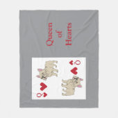 Hartenkoningin Fleece Deken (Voorkant)