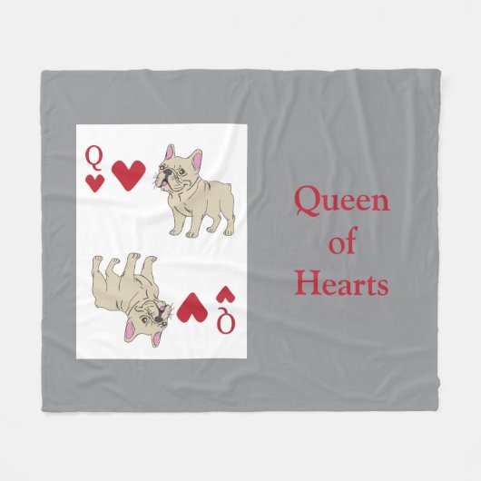 Hartenkoningin Fleece Deken (Voorkant (Horizontaal))