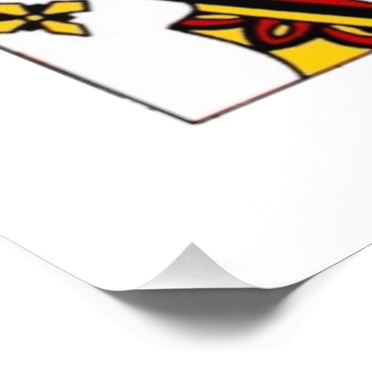 Hartenkoningin Foto Afdruk (Hoek)