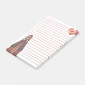 Hartenkoningin Gelijnd Post-it® Notes (Schuin)