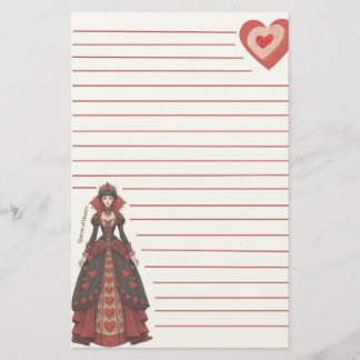 Hartenkoningin Gelinieerde Briefpapier Vellen