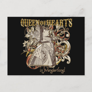 Hartenkoningin (gouden versie) briefkaart