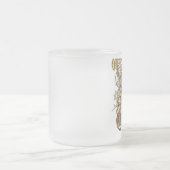 Hartenkoningin (gouden versie) matglas koffiemok (Center)