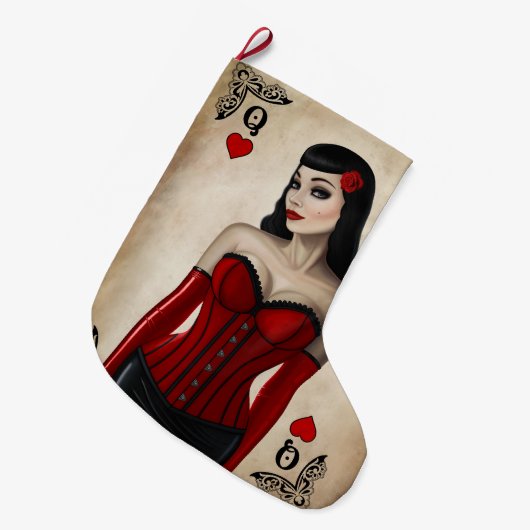 Hartenkoningin Grote Kerstsok (Voorkant (Hangend))