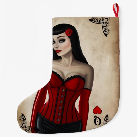 Hartenkoningin Grote Kerstsok (Achterkant)