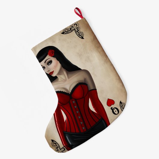 Hartenkoningin Grote Kerstsok (Achterkant (Hangend))