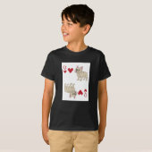Hartenkoningin, hond t-shirt (Voorkant volledig)