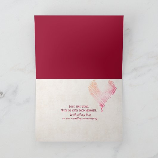 Hartenkoningin in roos kaart (Binnen)