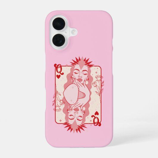 Hartenkoningin iPhone 16 Hoesje (Achterkant)