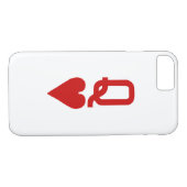 Hartenkoningin iPhone X/8/7/11 Barely Daar Hoesje (Achterkant (Horizontaal))