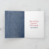 Hartenkoningin Jubileum Feestdagen Kaart (Binnen)