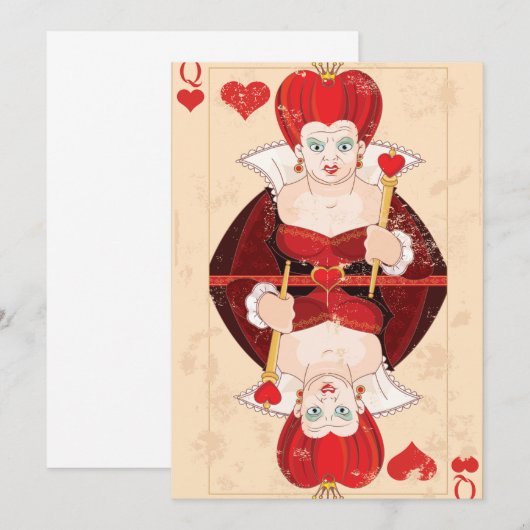 Hartenkoningin Kaart (Voorkant / Achterkant)