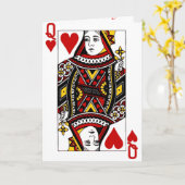 Hartenkoningin Kaart (Gele Bloem)