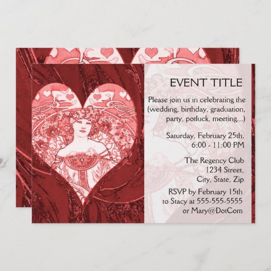 Hartenkoningin Kaart (Voorkant / Achterkant)