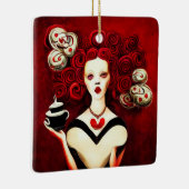 Hartenkoningin Keramisch Ornament (Rechts)