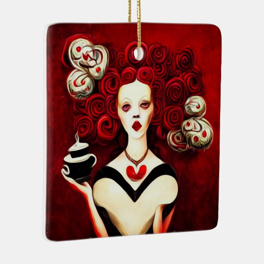 Hartenkoningin Keramisch Ornament (Rechts)