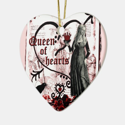 Hartenkoningin Keramisch Ornament (Links)