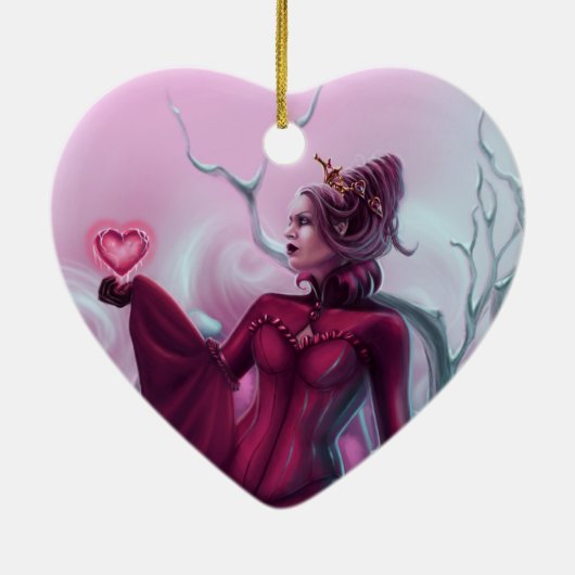 Hartenkoningin Keramisch Ornament (Achterkant)