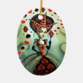 Hartenkoningin Keramisch Ornament (Voorkant)