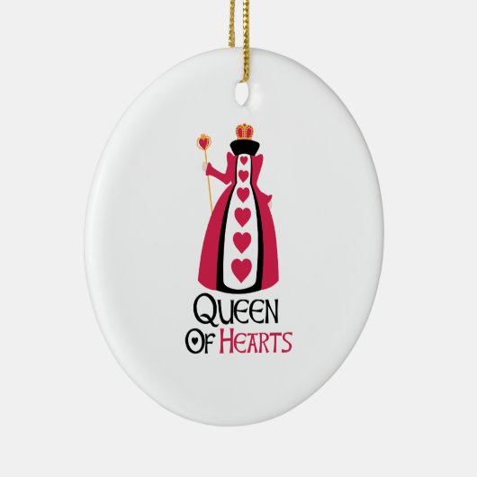 Hartenkoningin Keramisch Ornament (Rechts)