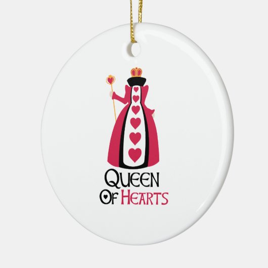 Hartenkoningin Keramisch Ornament (Links)